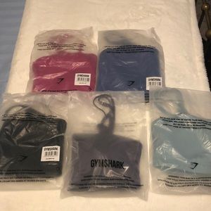 NWT 5 Gymshark Bandeau Sports Bras